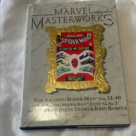 Marvel Masterworks Spider-Man Hardcover with Red and Gold Accents - Picture 1 of 5